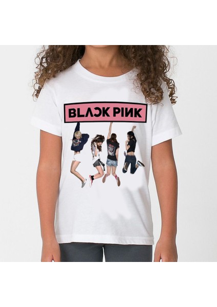 Blackpink Çocuk Tişört Beyaz Unisex