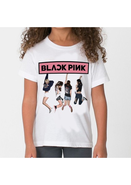 Blackpink Çocuk Tişört Beyaz Unisex modelleri