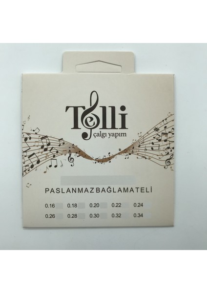 Paslanmaz Çelik 0.20 Uzun Sap Bağlama Teli