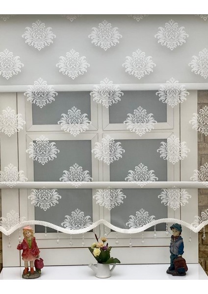 Çift Mekanizmalı Boncuklu Tül Stor Perde - 3506 fiyatları