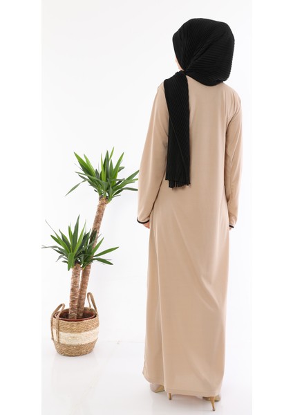 Yandan Bağlamalı Namaz Elbisesi Vizon fiyatları