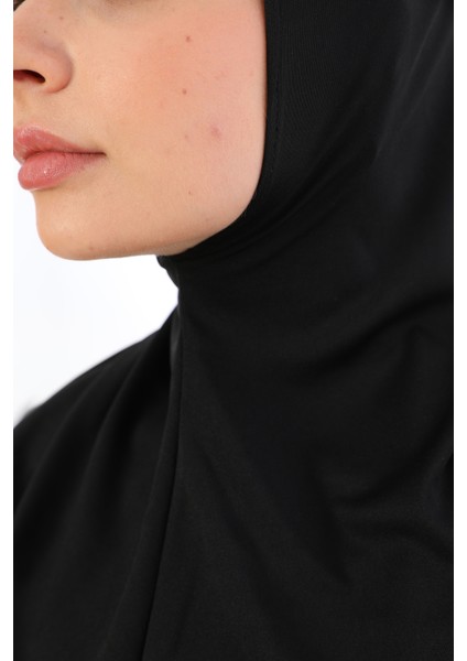 Fermuarlı Tek Parça Namaz Elbisesi Siyah fırsatları