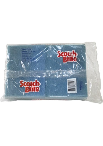 Scotch Brite 400 Mavi Orta Hassas Süngerli Ovma Pedi 4'lü x 8 Paket modelleri