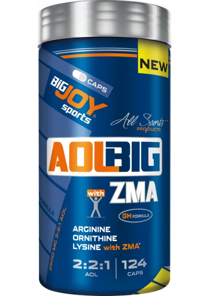 Bigjoy Sports Aol Zma Arginine Ornithine Lysine Zma 124 Kapsül