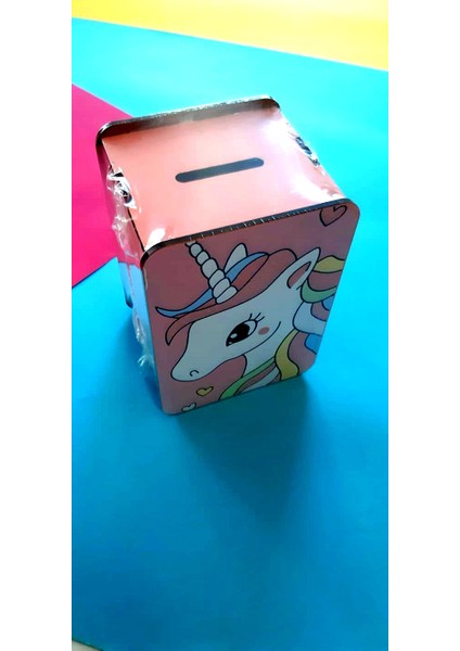 Ahşap Desenli Kumbara