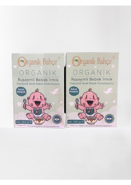 Organik Ruşeymli Bebek Irmik 250 gr X2