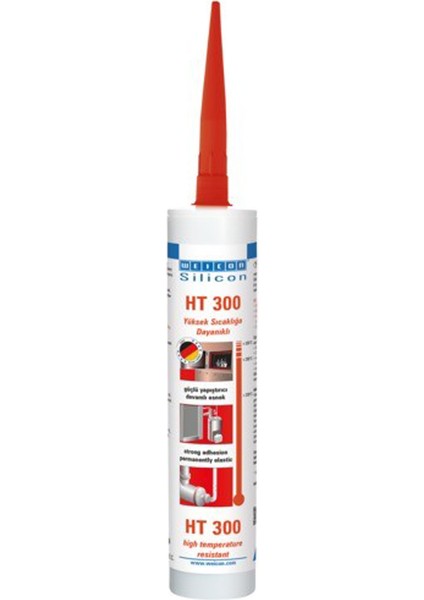 Weıcon Ht 300 - Kırmızı Yüksek Sıcaklık Silikonu 310 ml 13050310