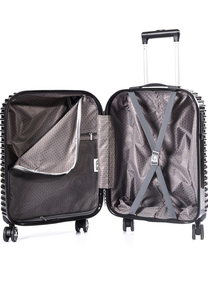 5186 Parlak Polıkarbon Orta Boy Valiz Siyah Renk indirimleri