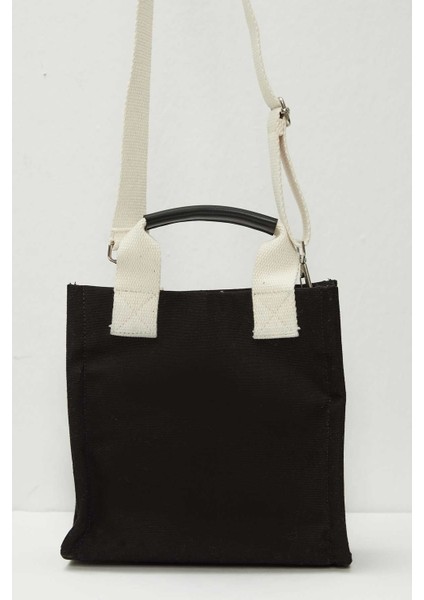 Deri Detaylı Tote Bag Siyah fırsatları