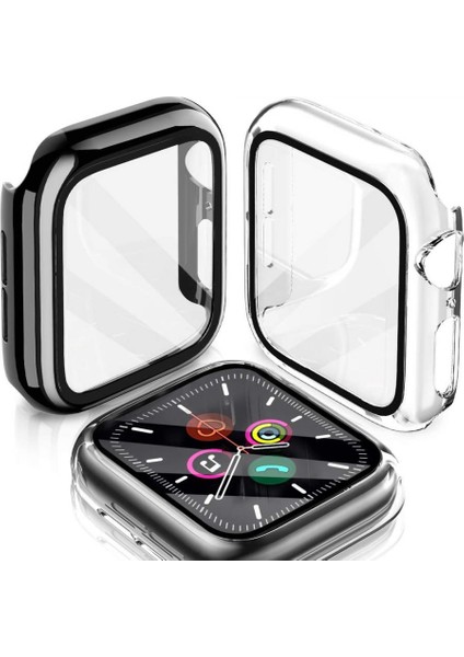 Apple Watch Uyumlu Akıllı Saat Full Kasa Ekran Koruyucu 38 mm Gümüş fırsatları