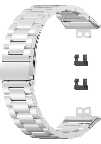 Huawei Watch Fit Metal Stainless Steel Kordon Gümüş