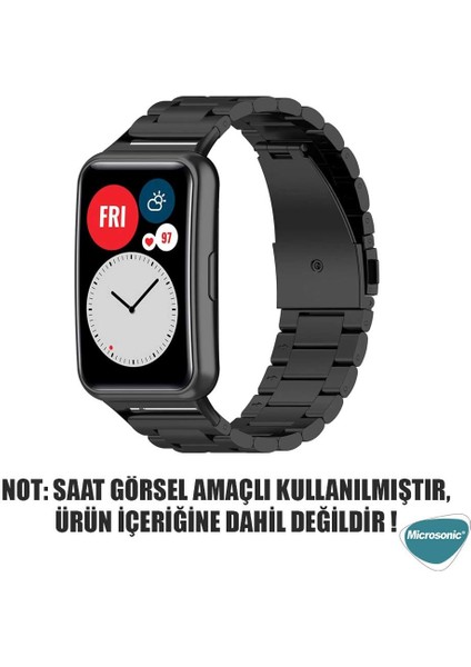 Huawei Watch Fit Metal Stainless Steel Kordon Gümüş fiyatları