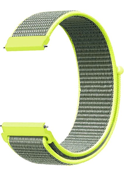 Garmin Forerunner 245 Hasırlı Kordon Woven Sport Loop Sarı