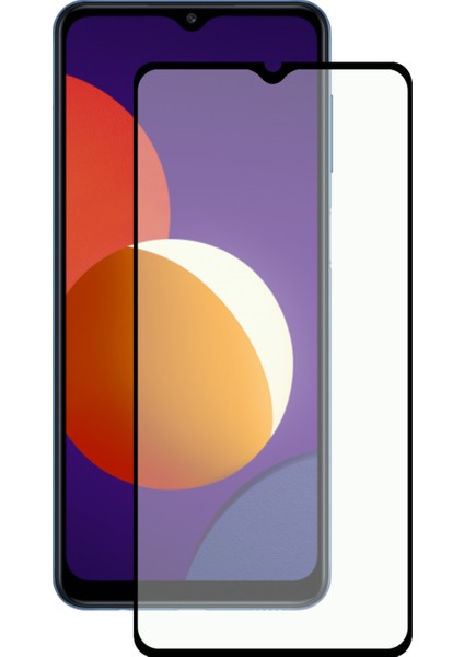 Samsung Galaxy M12 Tam Kaplayan Temperli Ekran Koruyucu Cam