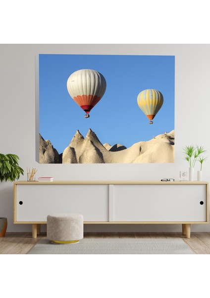 Kapadokya Manzaralı Dekoratif Kanvas Tablo