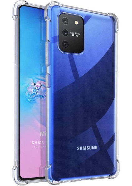 Samsung Galaxy A91 Kılıf Shock Absorbing Şeffaf