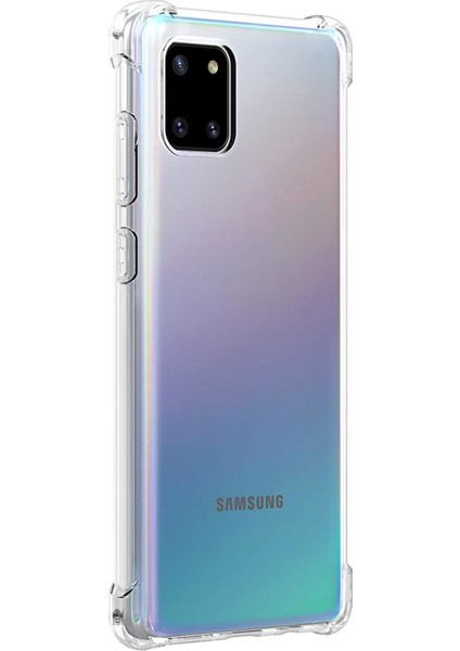 Samsung Galaxy A81 Kılıf Shock Absorbing Şeffaf