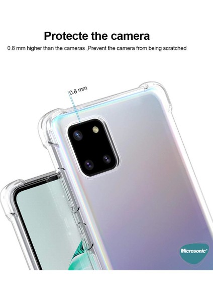 Samsung Galaxy A81 Kılıf Shock Absorbing Şeffaf