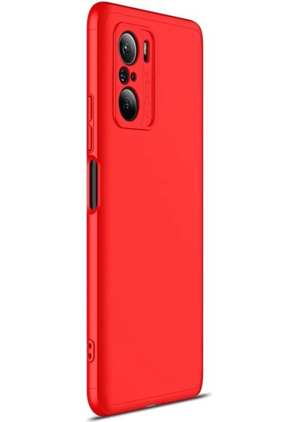 Xiaomi Mi 11I Kılıf Double Dip 360 Protective Kırmızı