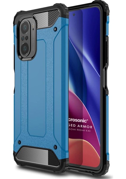 Xiaomi Mi 11I Kılıf Rugged Armor Mavi