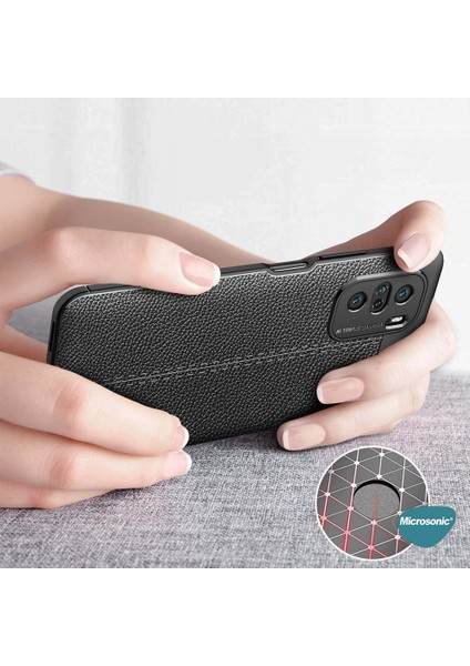 Xiaomi Mi 11I Kılıf Deri Dokulu Silikon Lacivert fırsatları