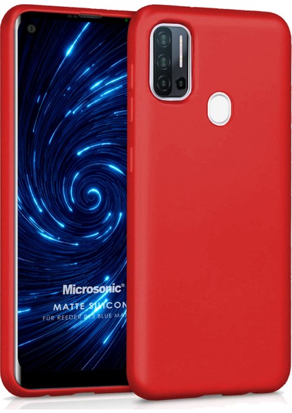 Matte Silicone Reeder P13 Blue Max Pro Kılıf Kırmızı