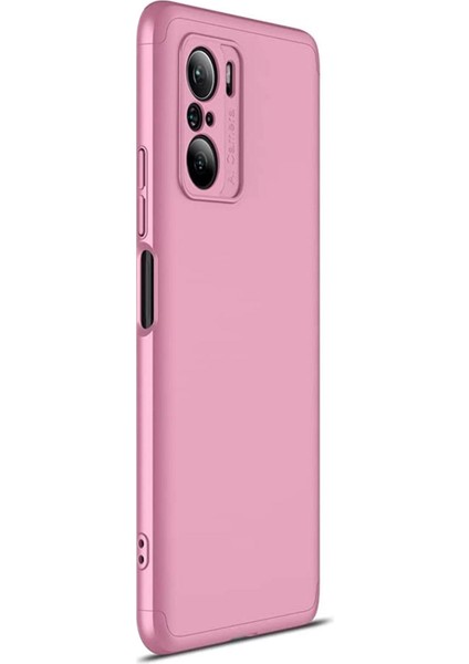 Xiaomi Mi 11I Kılıf Double Dip 360 Protective Rose Gold