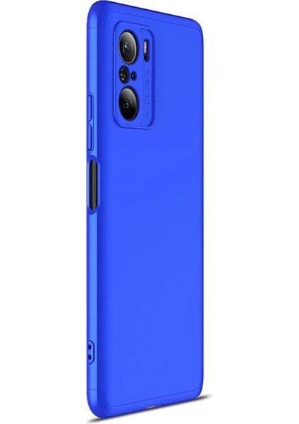 Xiaomi Mi 11I Kılıf Double Dip 360 Protective Mavi