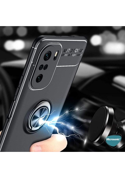 Xiaomi Mi 11I Kılıf Kickstand Ring Holder Siyah indirimleri