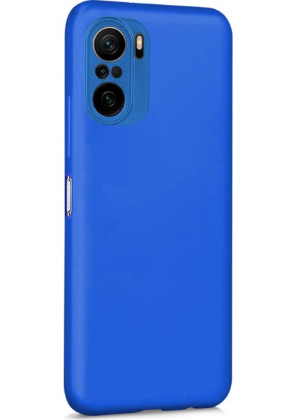 Matte Silicone Xiaomi Mi 11I Kılıf Mavi