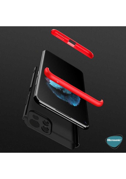 Xiaomi Mi 11 Lite Kılıf Double Dip 360 Protective Kırmızı