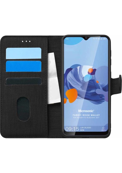 Reeder P13 Blue Max 2021 Kılıf Fabric Book Wallet Siyah fiyatları