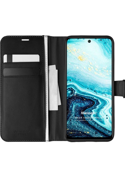General Mobile Gm 21 Pro Kılıf Delux Leather Wallet Siyah fiyatları