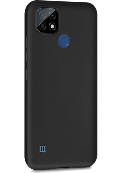 Matte Silicone Realme C21 Kılıf Siyah