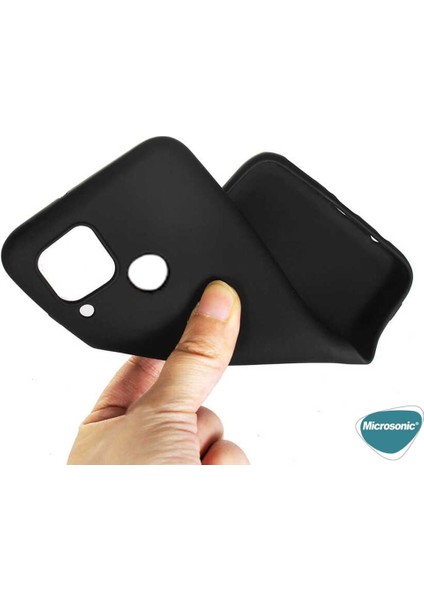 Matte Silicone Realme C21 Kılıf Siyah
