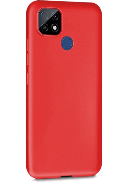 Matte Silicone Realme C25 Kılıf Kırmızı