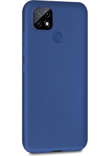 Matte Silicone Realme C25 Kılıf Lacivert