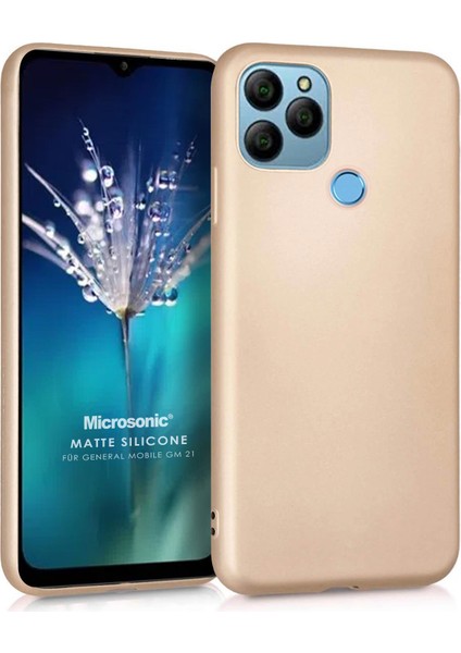 Matte Silicone General Mobile Gm 21 Kılıf Gold fiyatları