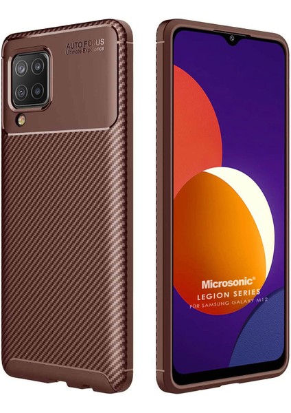 Samsung Galaxy M12 Kılıf Legion Series Kahverengi