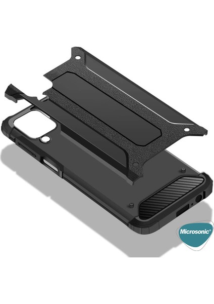Samsung Galaxy M12 Kılıf Rugged Armor Mavi