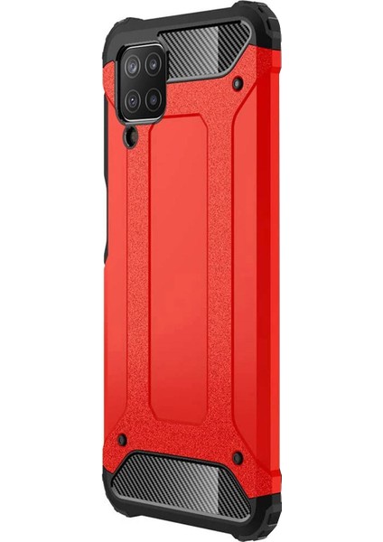 Samsung Galaxy M12 Kılıf Rugged Armor Kırmızı