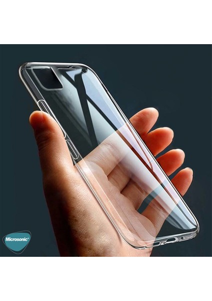 Realme C25 Kılıf Transparent Soft Beyaz