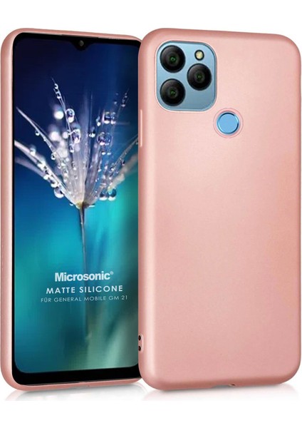 Matte Silicone General Mobile Gm 21 Kılıf Rose Gold fiyatları