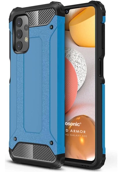 Samsung Galaxy A32 4g Kılıf Rugged Armor Mavi