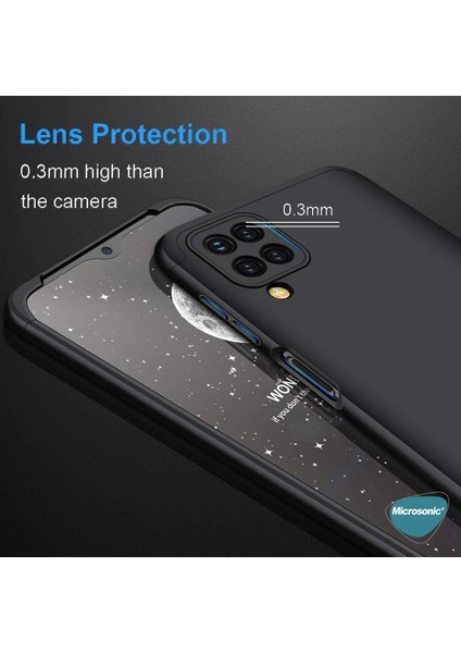 Samsung Galaxy M12 Kılıf Double Dip 360 Protective Siyah