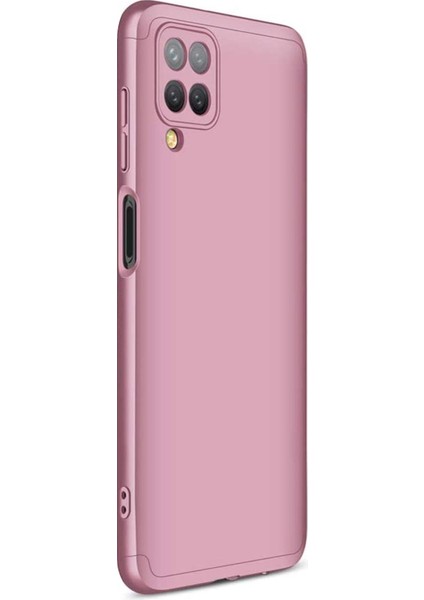 Samsung Galaxy M12 Kılıf Double Dip 360 Protective Rose Gold