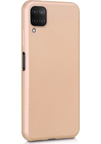 Matte Silicone Samsung Galaxy M12 Kılıf Gold