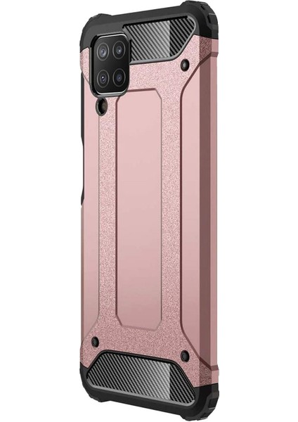 Samsung Galaxy M12 Kılıf Rugged Armor Rose Gold