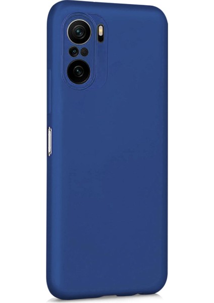 Matte Silicone Xiaomi Redmi K40 Pro Kılıf Lacivert