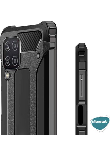 Samsung Galaxy M12 Kılıf Rugged Armor Siyah